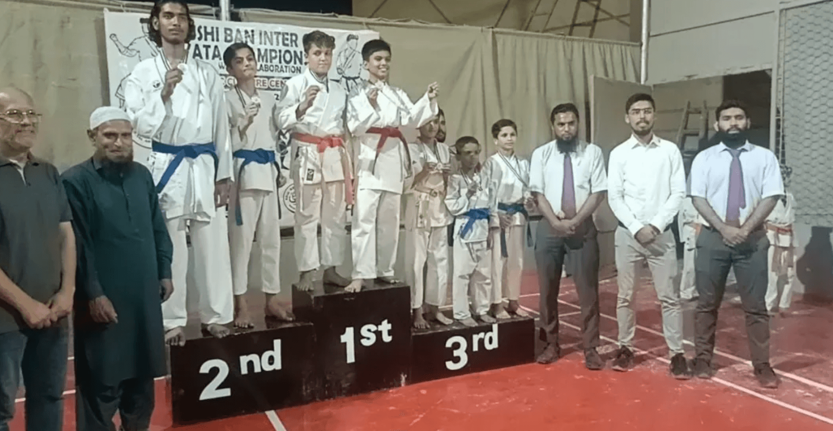 Championship podium at Bushi Ban International Kata Championship